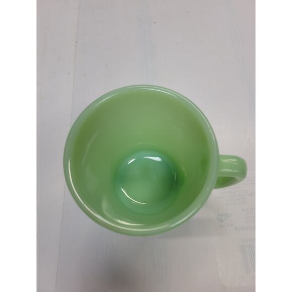 Vintage Mug Jadeite, Anchor Hocking Fire King Green, D Handle, Coffee Cup - Picture 4 of 4